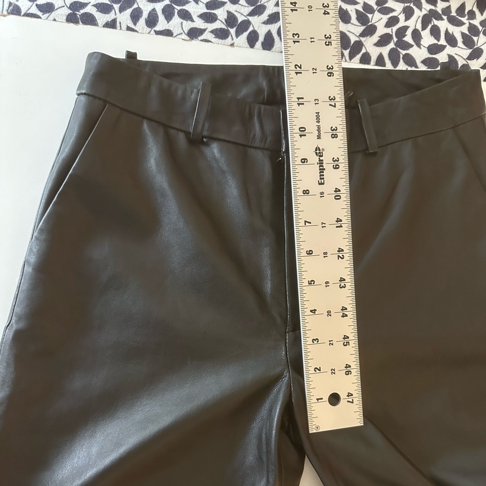 Bod & Christensen Black 100% Leather Samantha Wide Leg Chic Pants NWT Size 8 - Picture 11 of 14